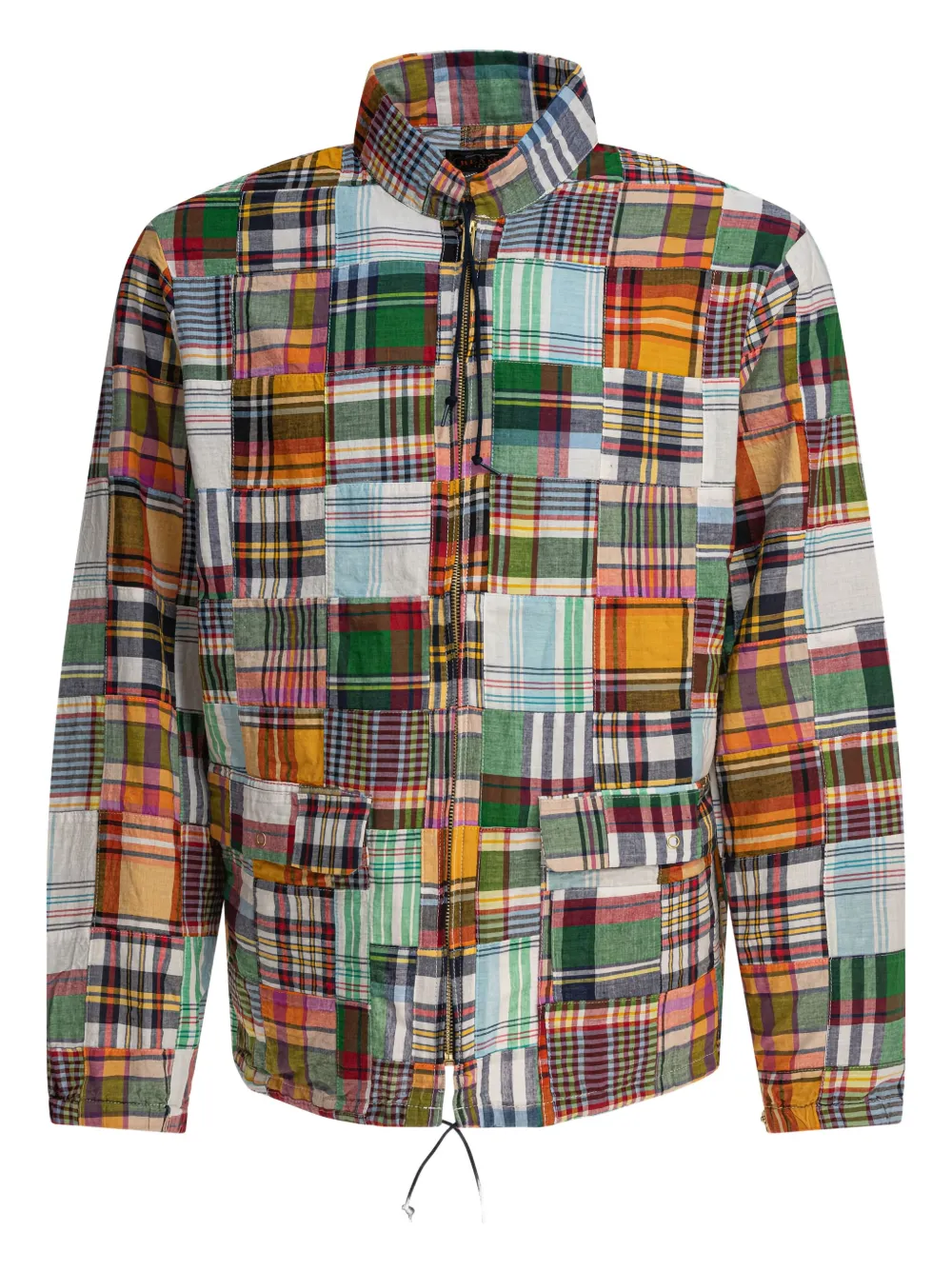 BEAMS PLUS Shirtjack met patchwork Veelkleurig
