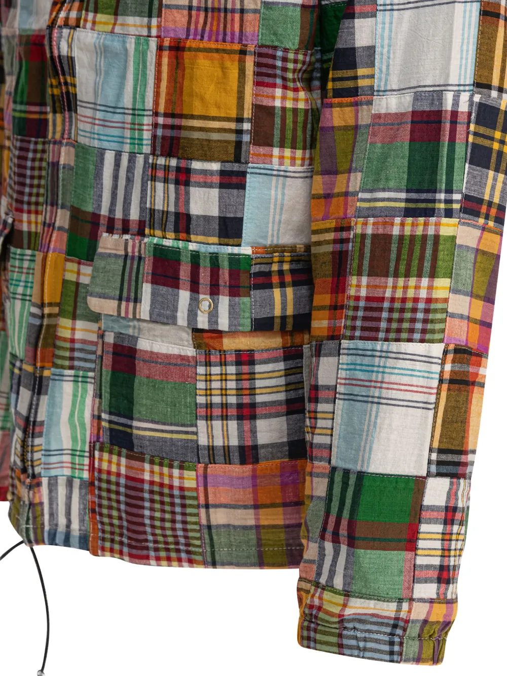 BEAMS PLUS Shirtjack met patchwork Veelkleurig