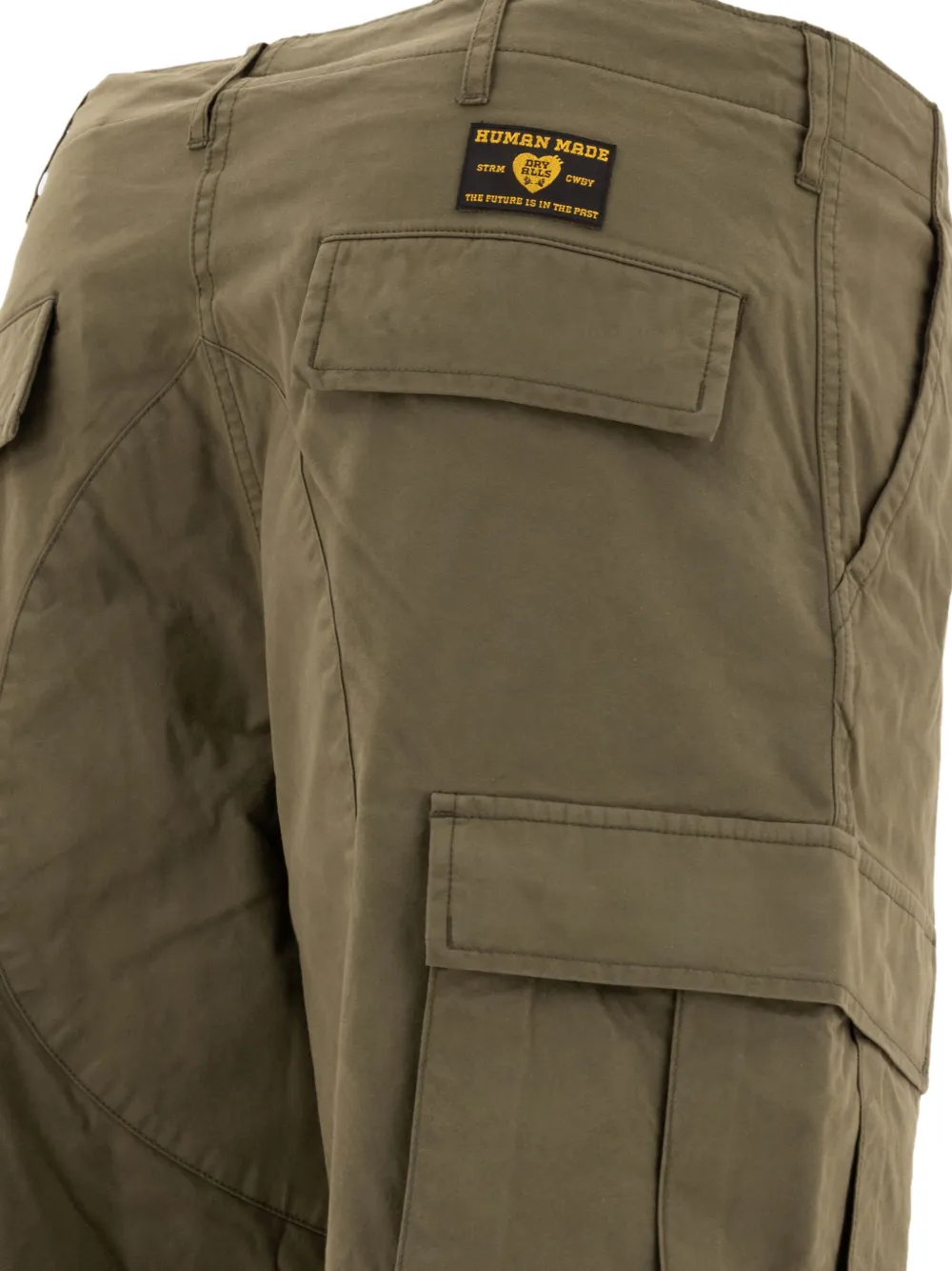 Human Made Broek met cargo zak Bruin