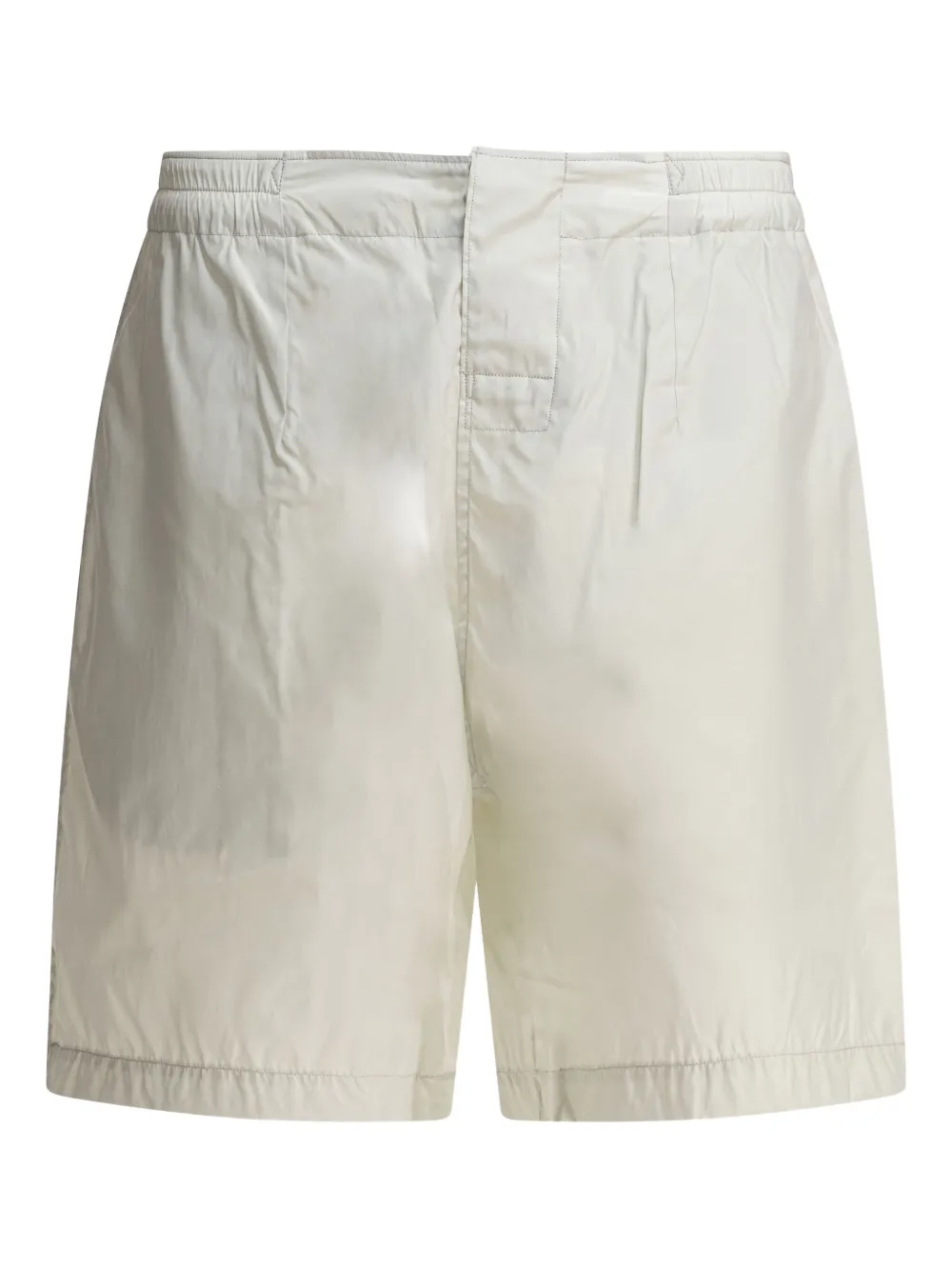 elastic-waist zip-pocket shorts