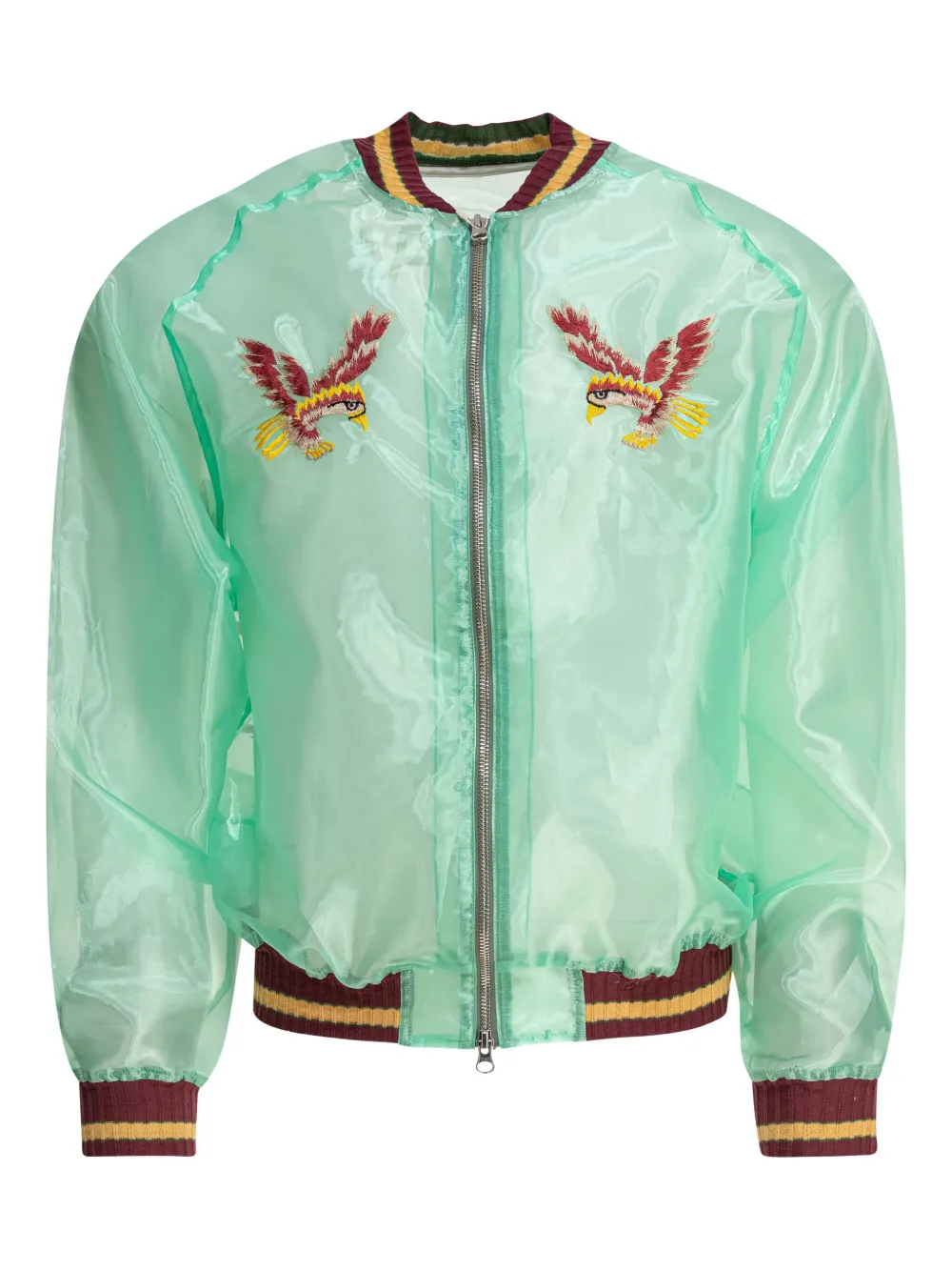 map-embroidery bomber jacket