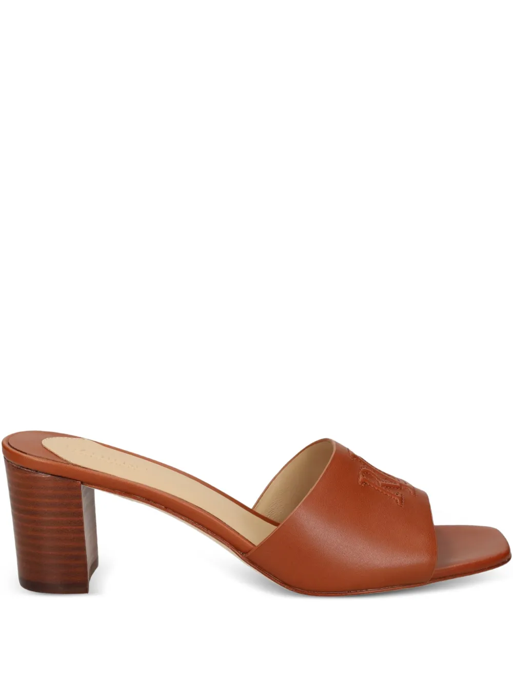 Lauren Ralph Lauren Everley embossed sandals Brown