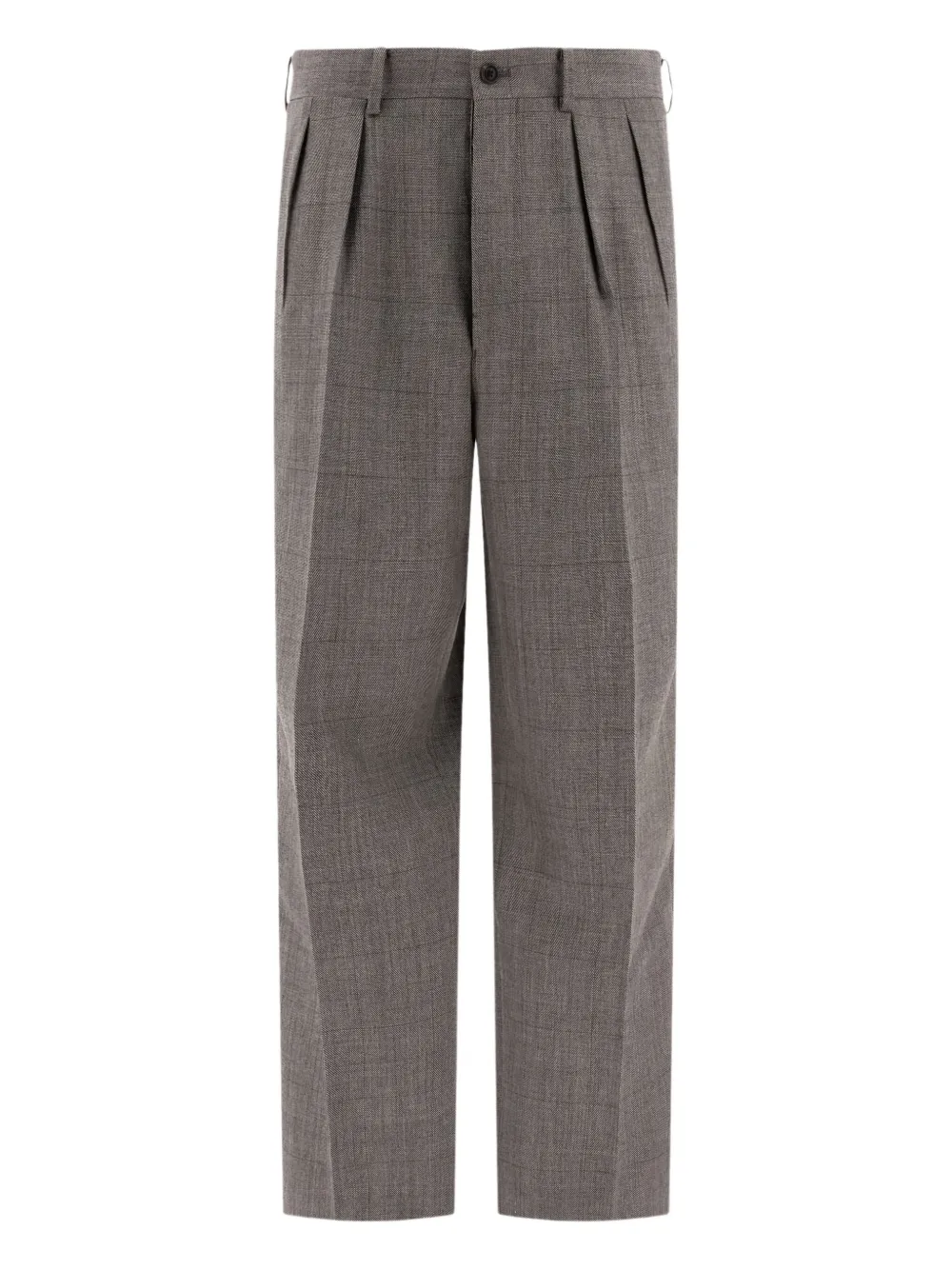 Kaptain Sunshine Wollen broek met geplooide voorkant Grijs