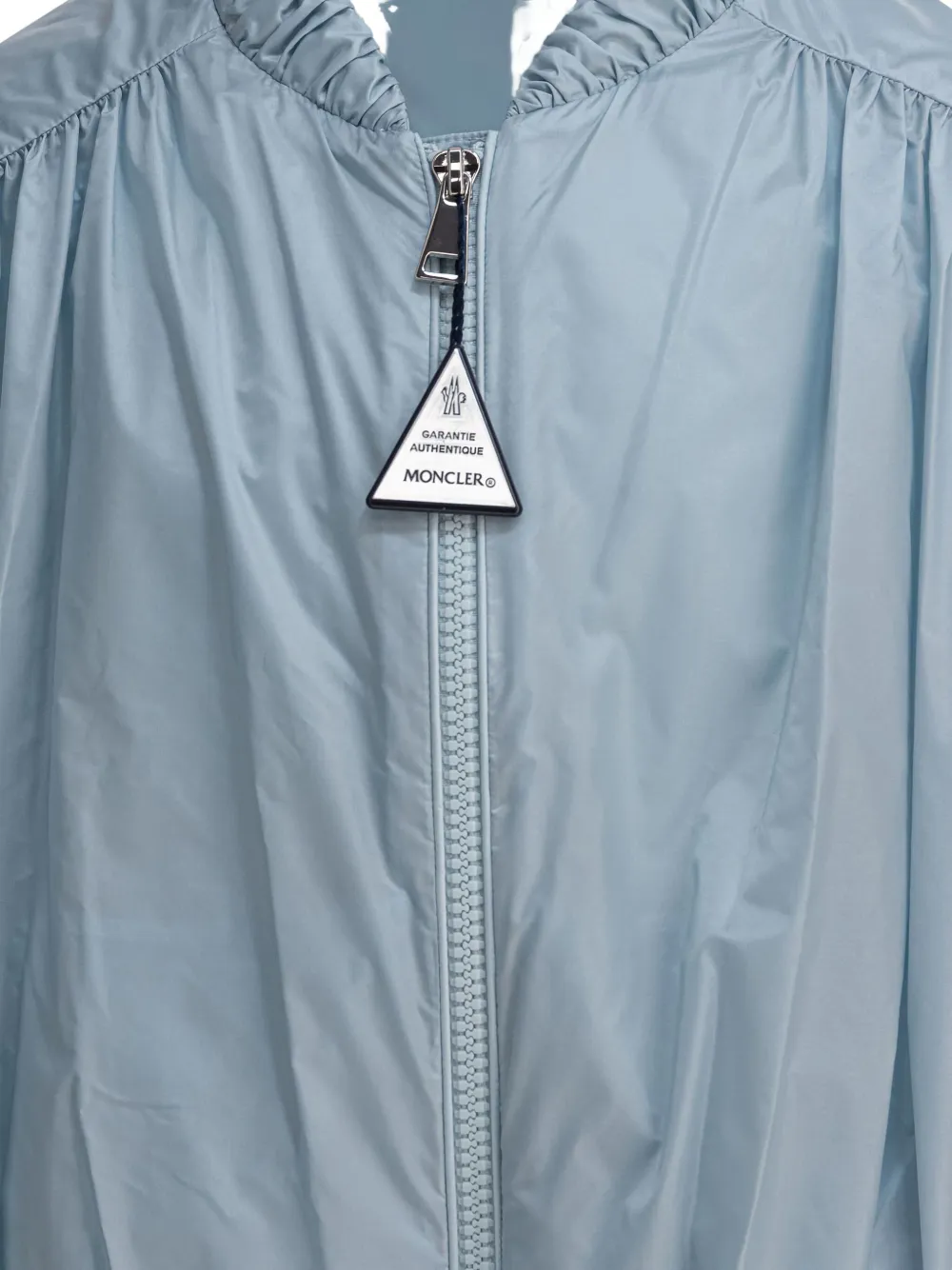 Moncler Enfant puffed-sleeve zip-front jacket LIGHT BLUE