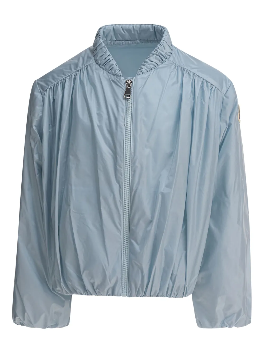 Moncler Enfant puffed-sleeve zip-front jacket LIGHT BLUE