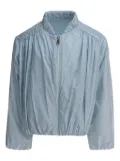 Moncler Enfant puffed-sleeve zip-front jacket - LIGHT BLUE