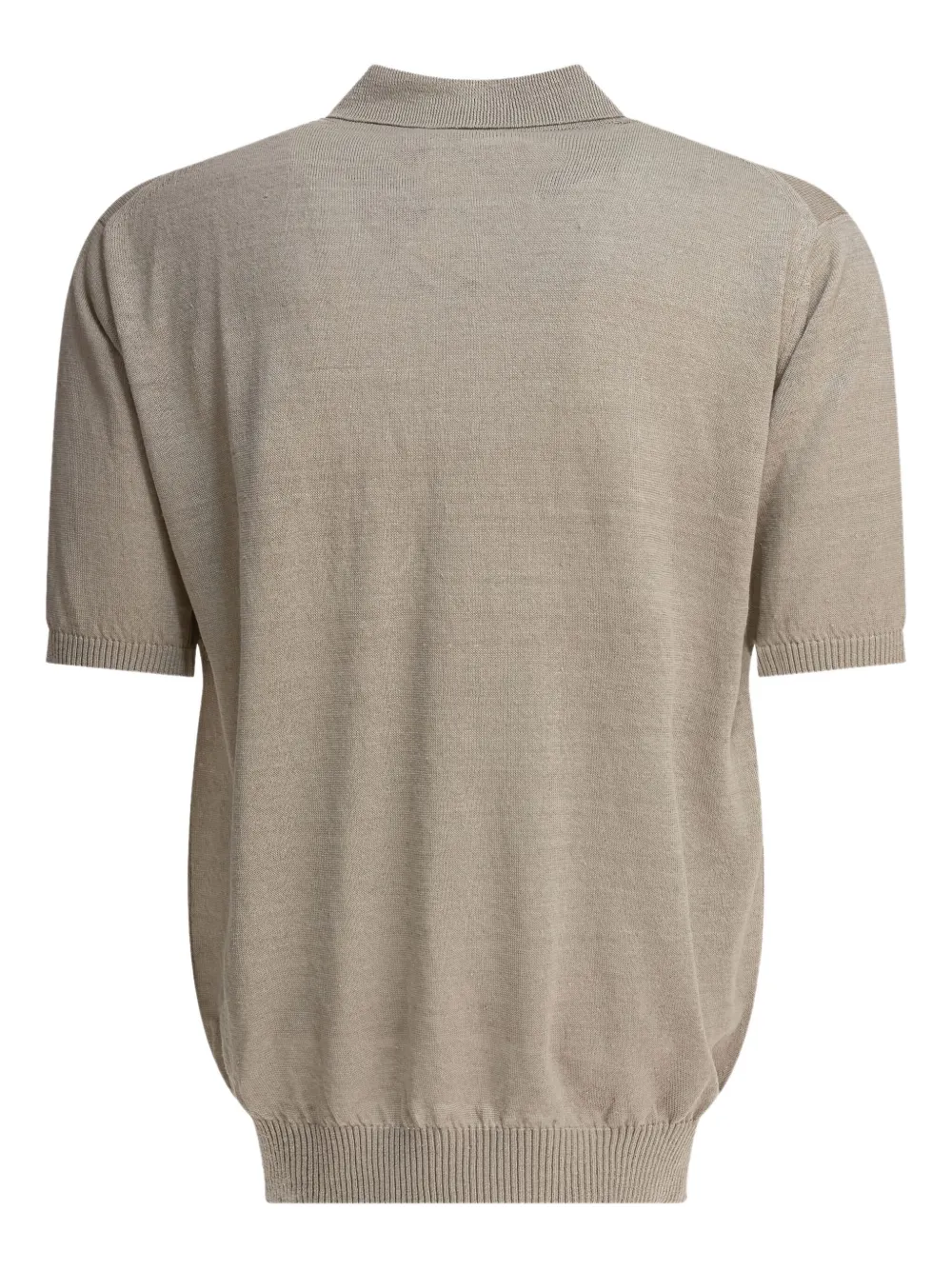 BEAMS PLUS short-sleeve hemp polo shirt - Grijs