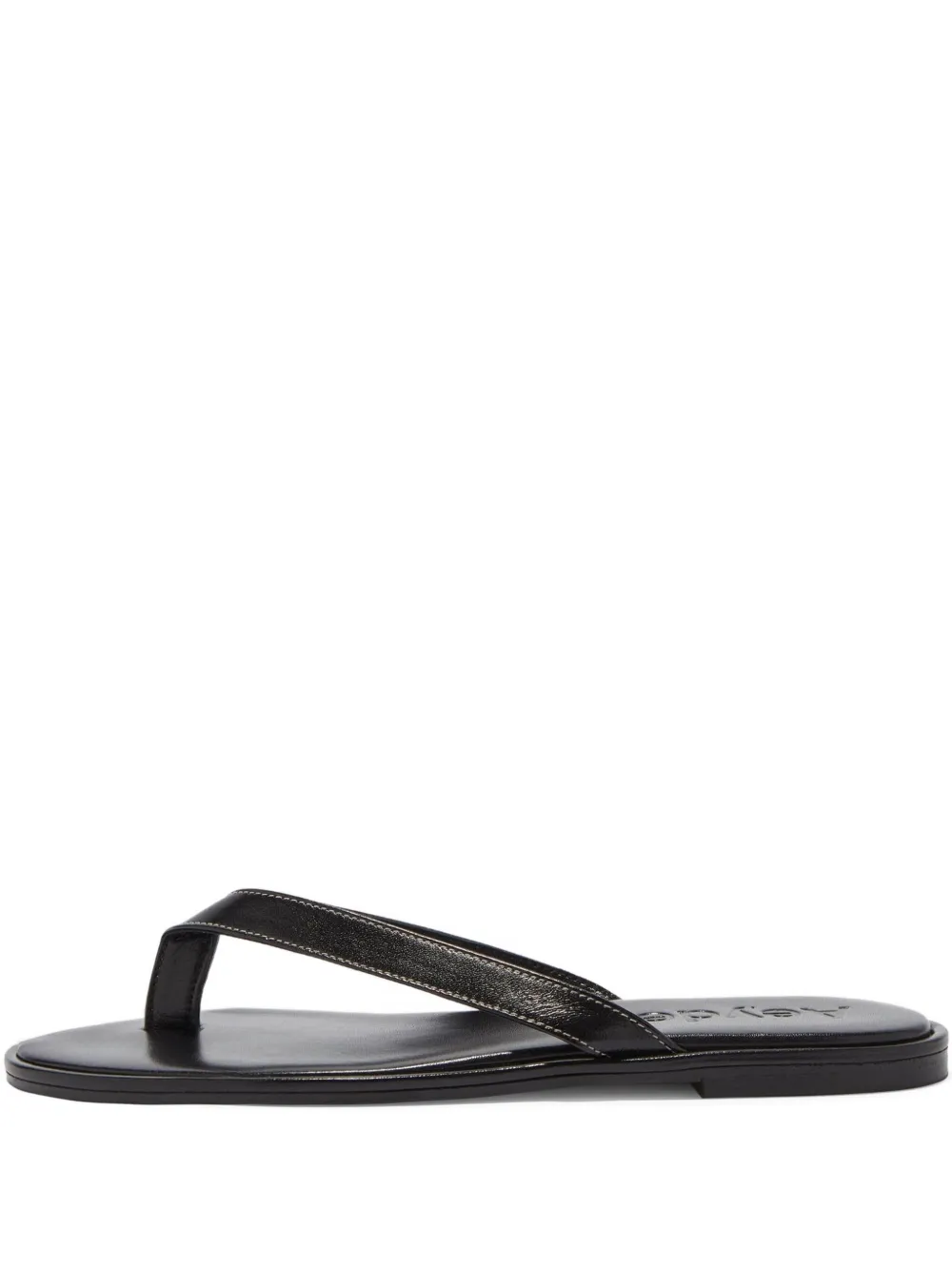 Aeyde Melody leather thong sandals Zwart