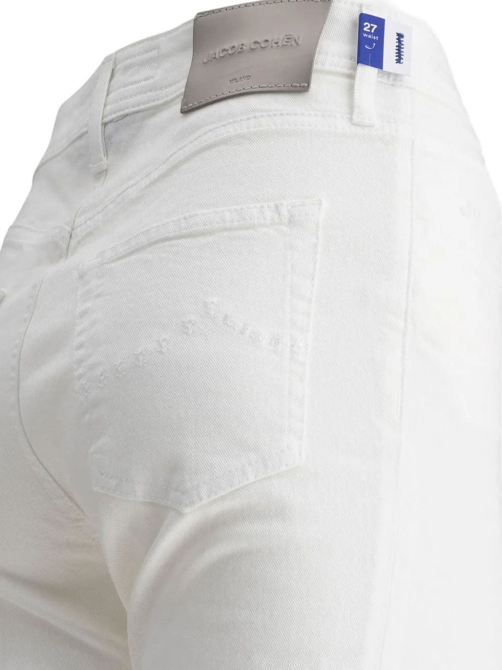 Jacob Cohën Flared jeans met vijf zakken Wit