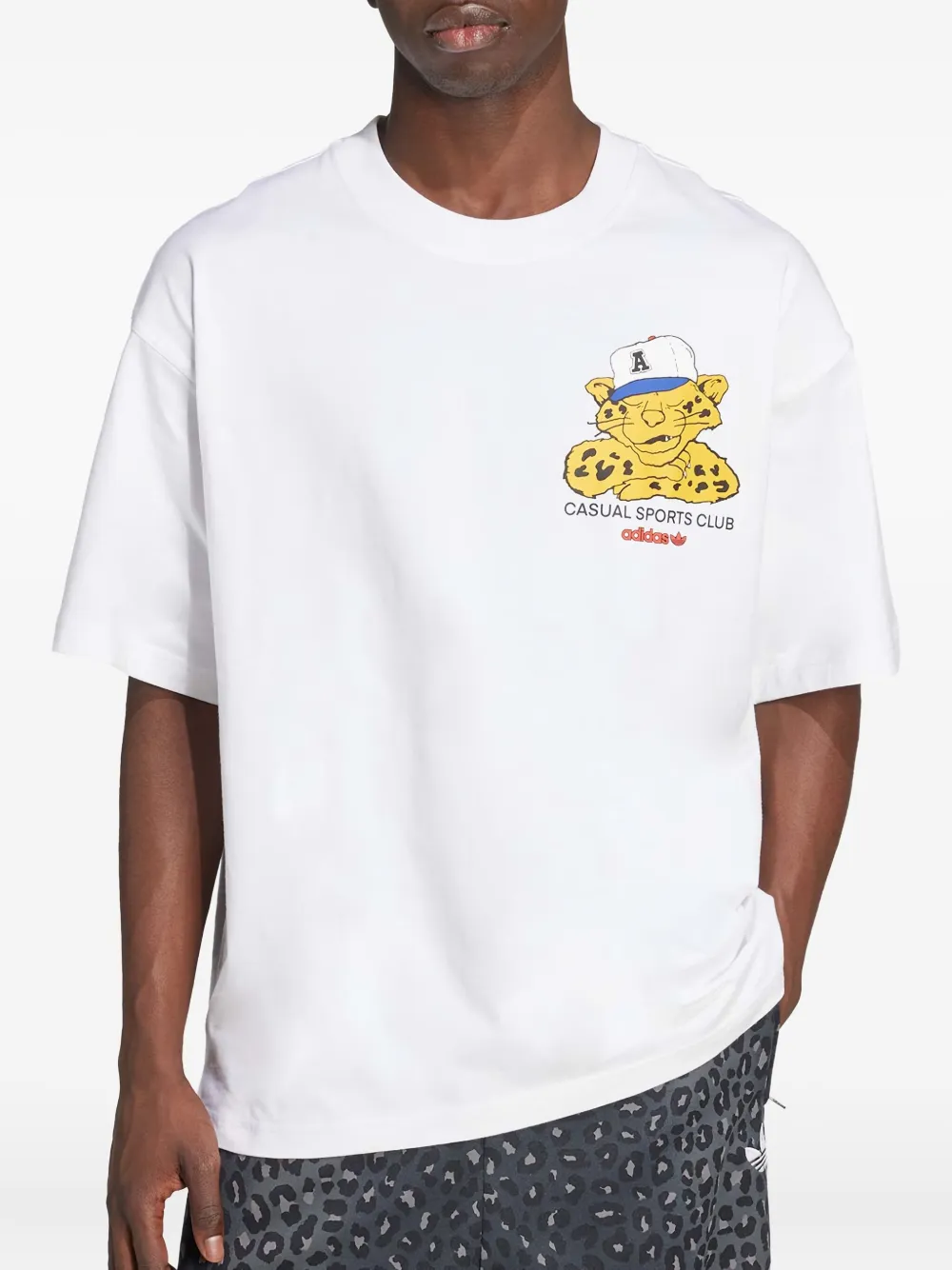 adidas Wabash leopard-graphic T-shirt | T-Shirts | Image 2