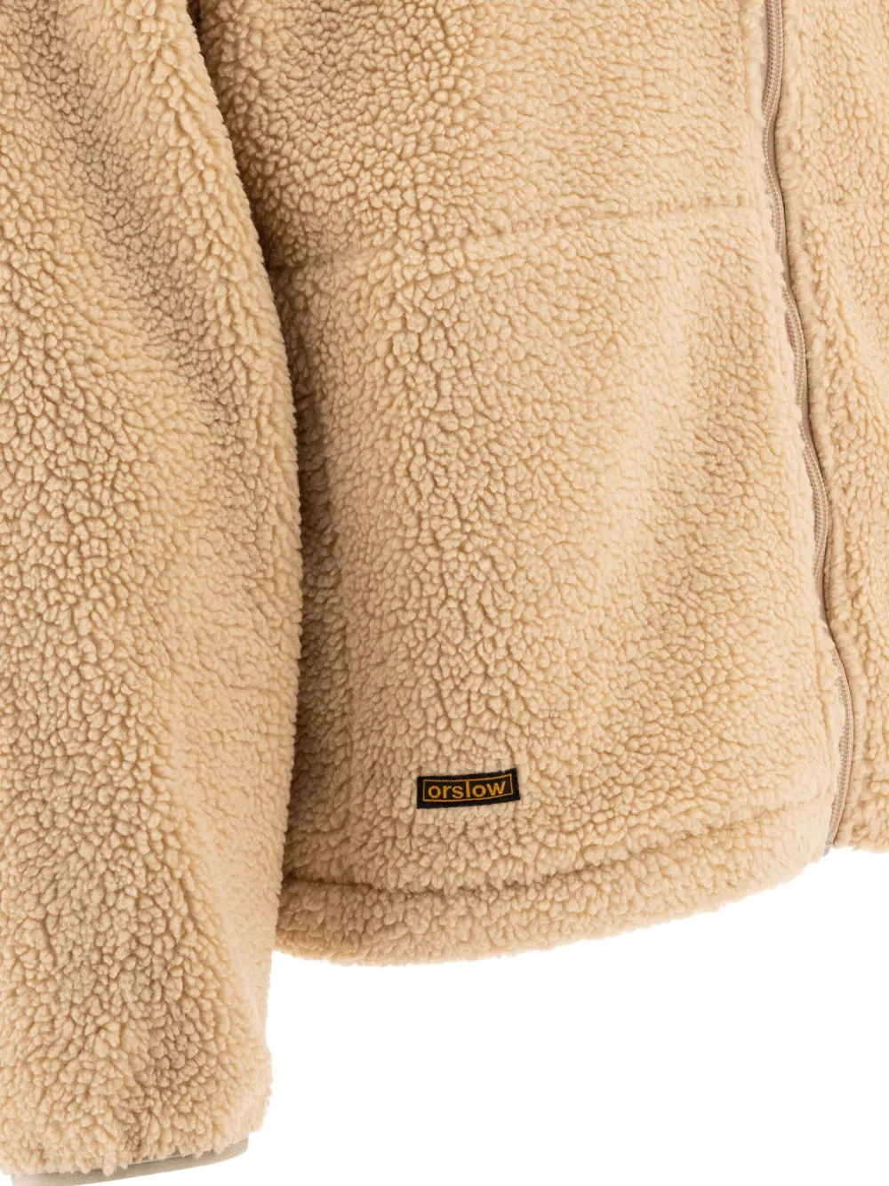 Orslow Fleece jack met rits Bruin