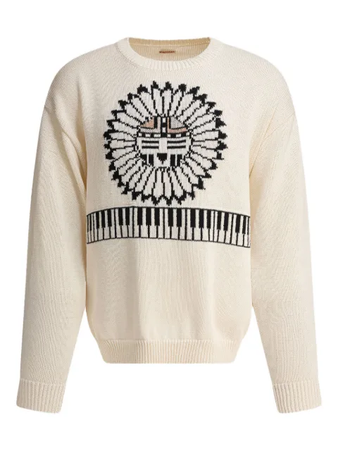 KAPITAL intarsia-knit sweater