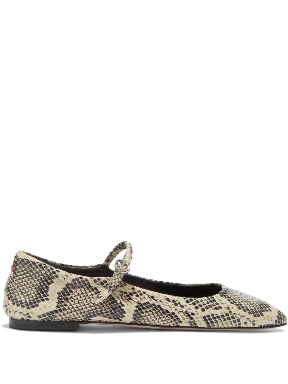 Aeyde Uma snakeskin-effect ballet flats | Neutrals | Image 1