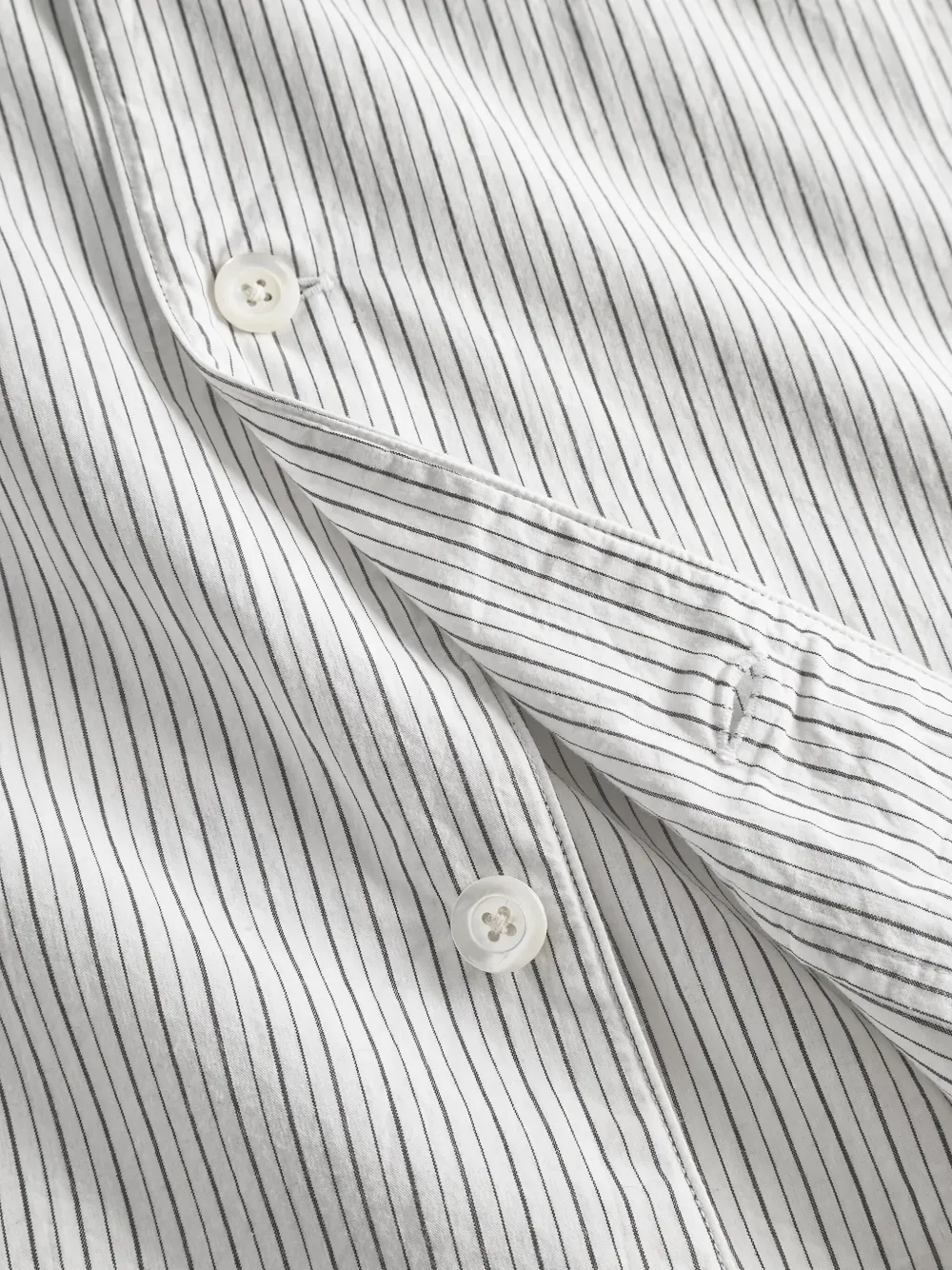 Norse Projects Gestreepte overhemd Wit