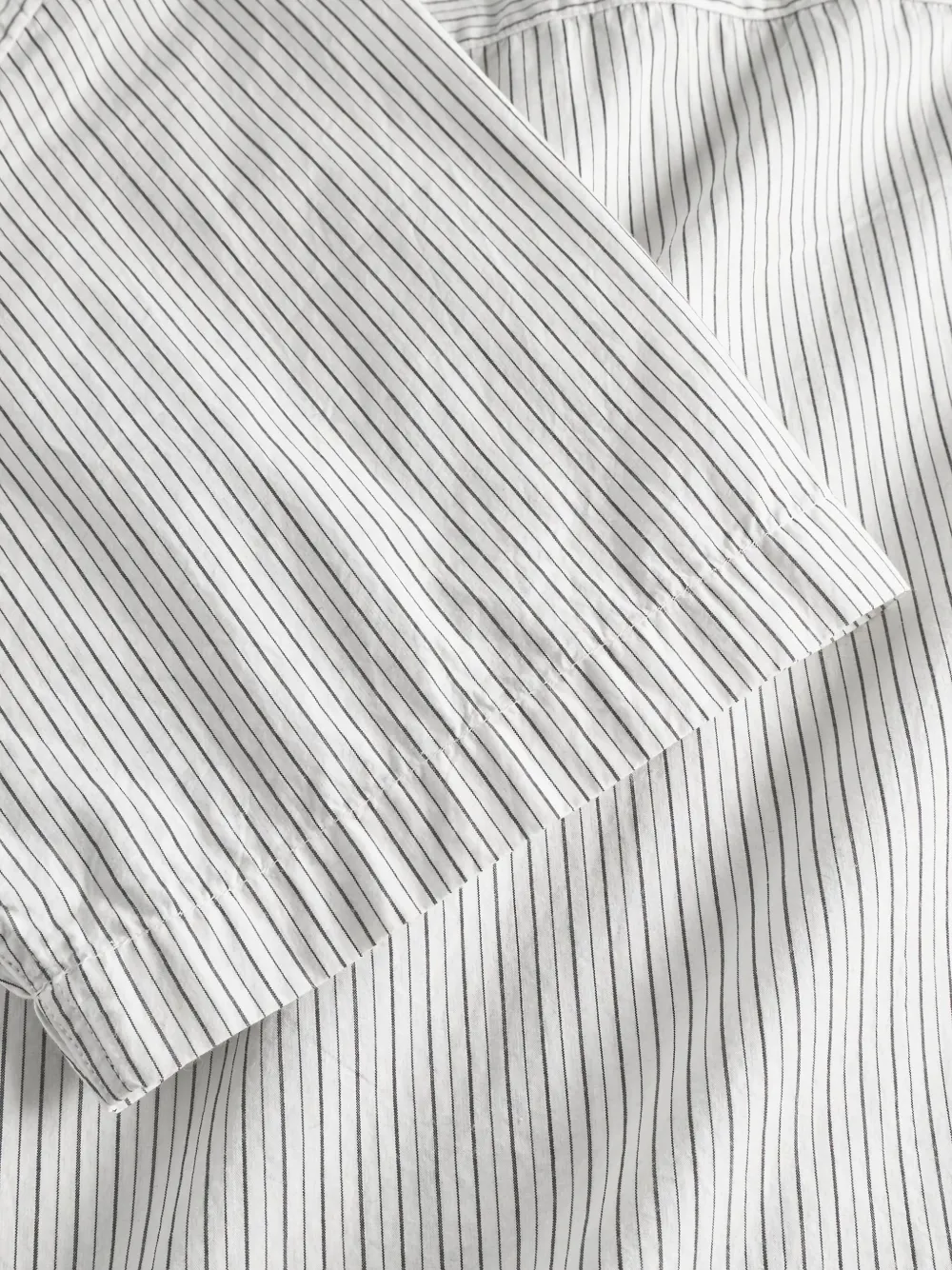 Norse Projects Gestreepte overhemd Wit