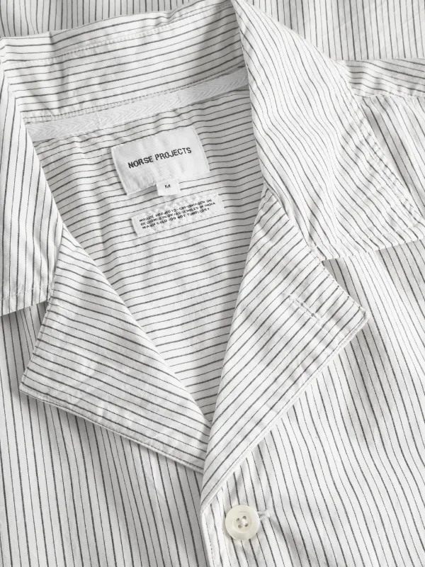 Norse Projects Striped short-sleeve Shirt | White | FARFETCH TW Norse Projects Striped short-sleeve Shirt | White | FARFETCH TW