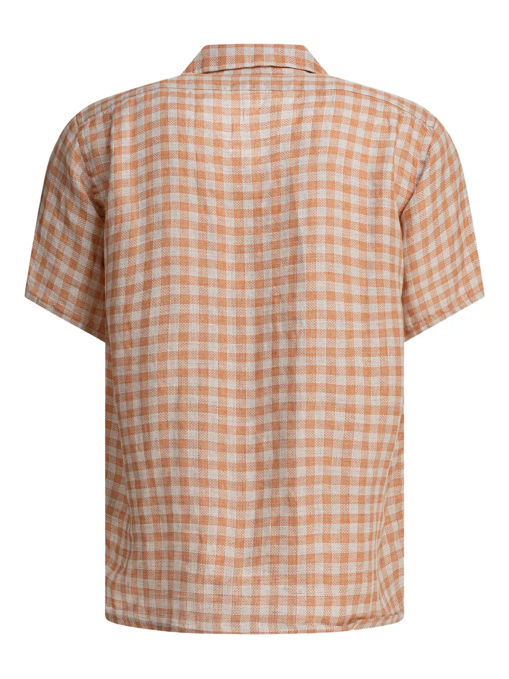 BEAMS PLUS Overhemd met gingham ruit Oranje