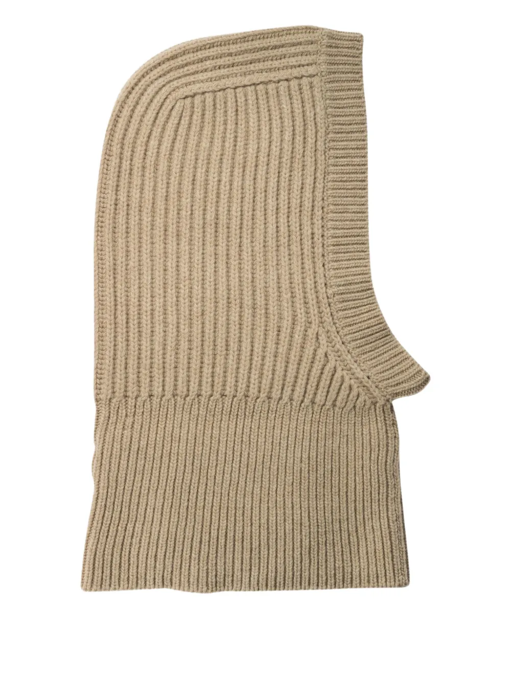ribbed wool balaclava