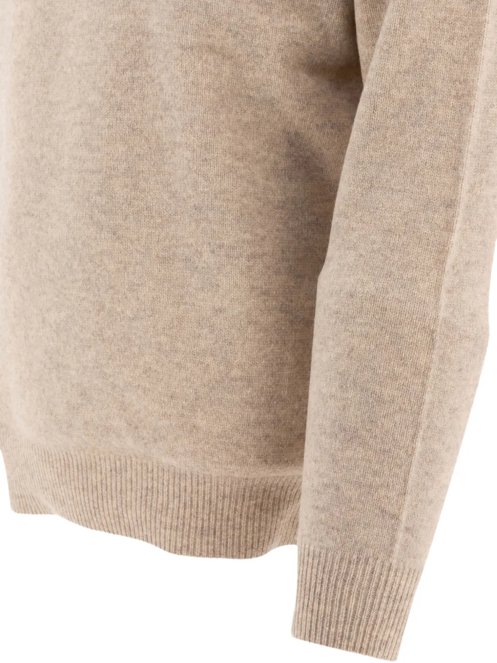 BEAMS PLUS Wollen poloshirt Beige