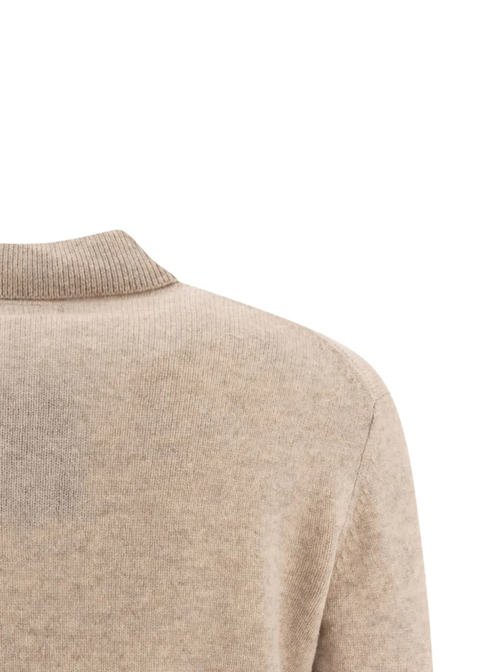 BEAMS PLUS Wollen poloshirt Beige