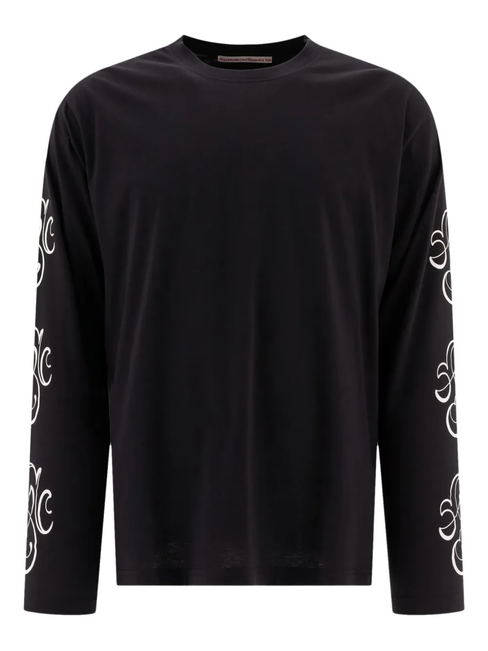 long-sleeve print T-shirt