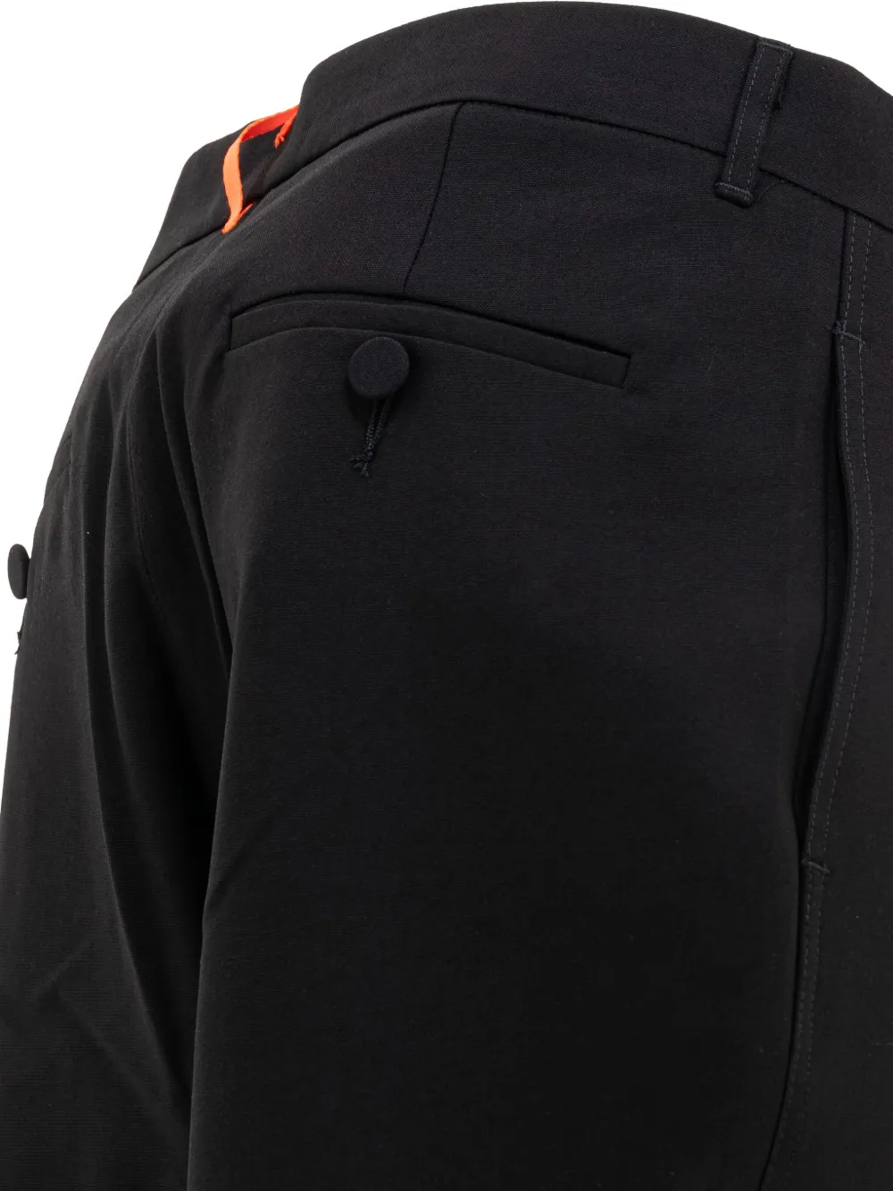 GR10K button-fastening trousers Zwart