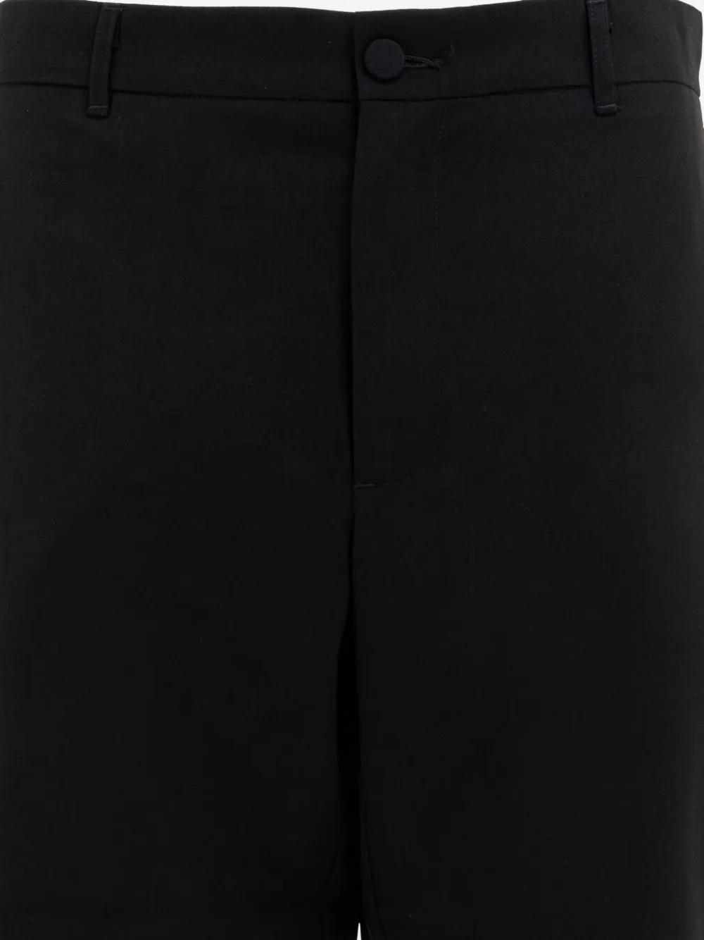 GR10K button-fastening trousers - Zwart
