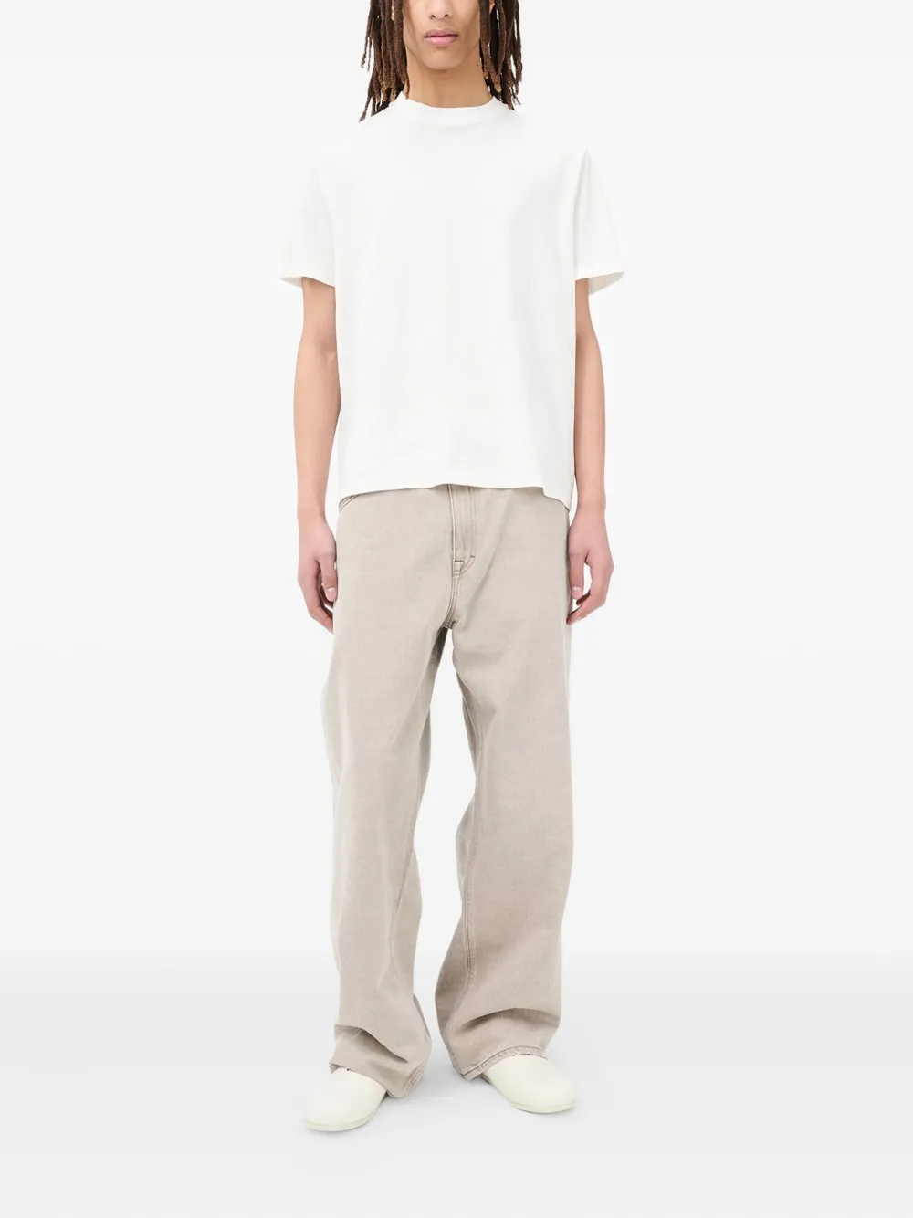 OUR LEGACY T-shirt met Sea View-print Wit