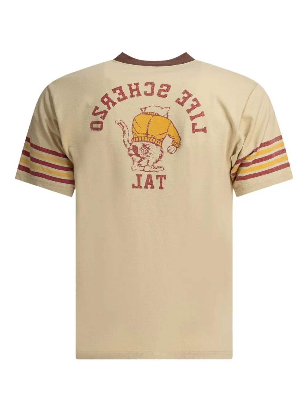 KAPITAL graphic striped-sleeve T-shirt | T-Shirts | Image 2