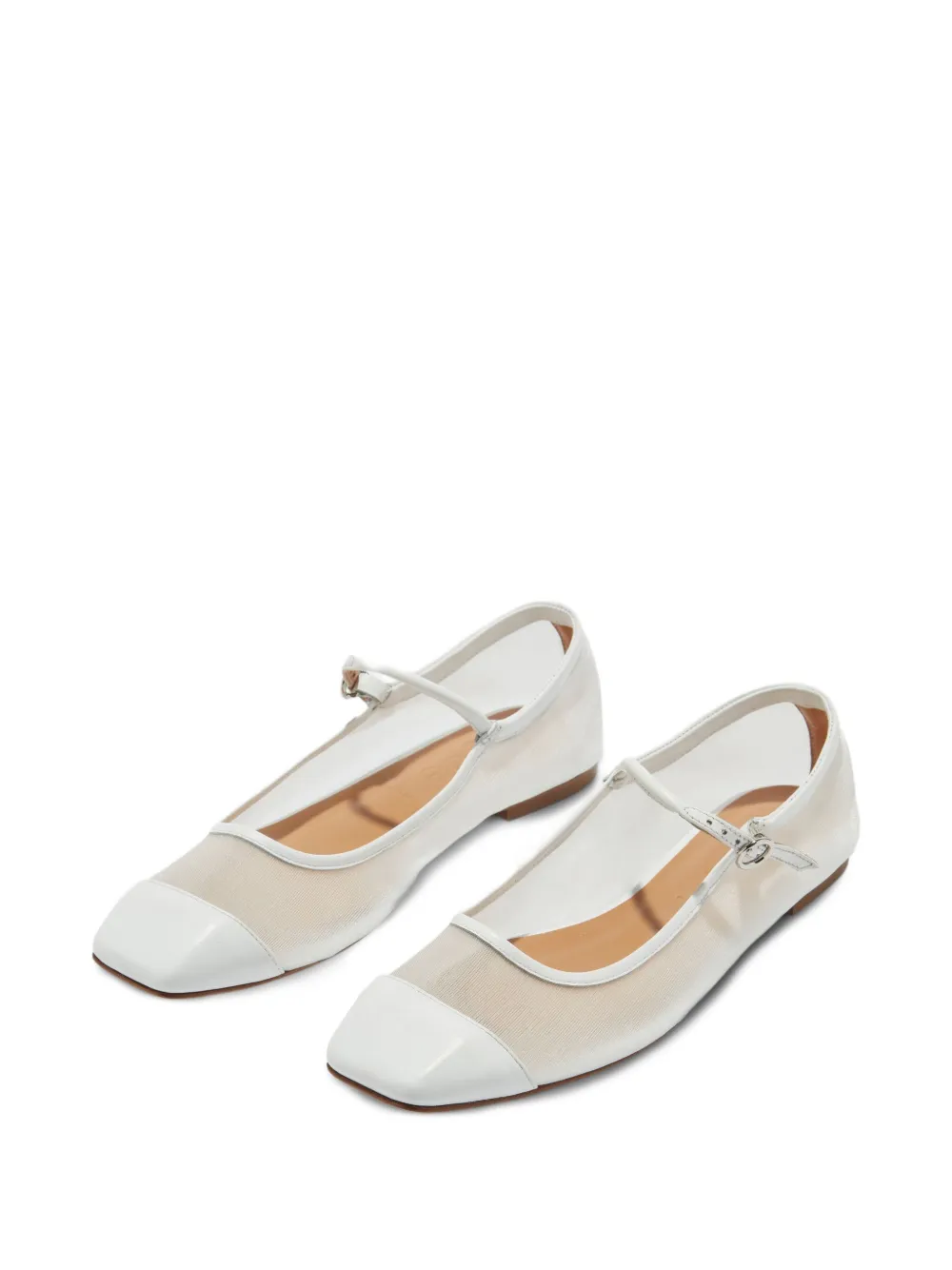 Aeyde Uma leather mesh ballet flats | Image 2