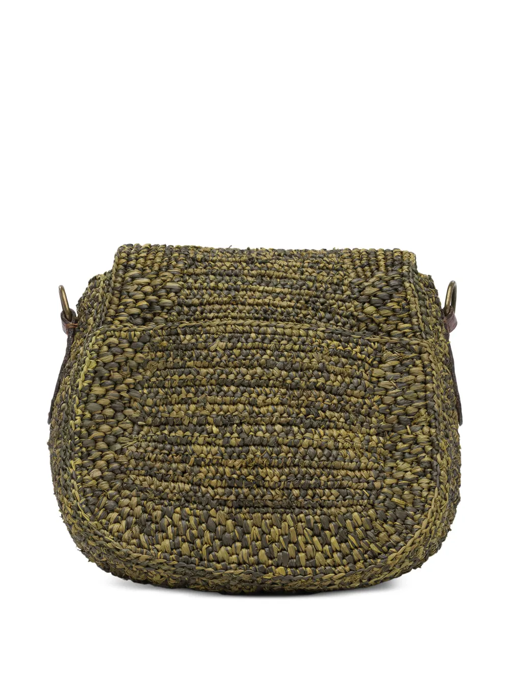 IBELIV raffia-crochet cross bag Groen