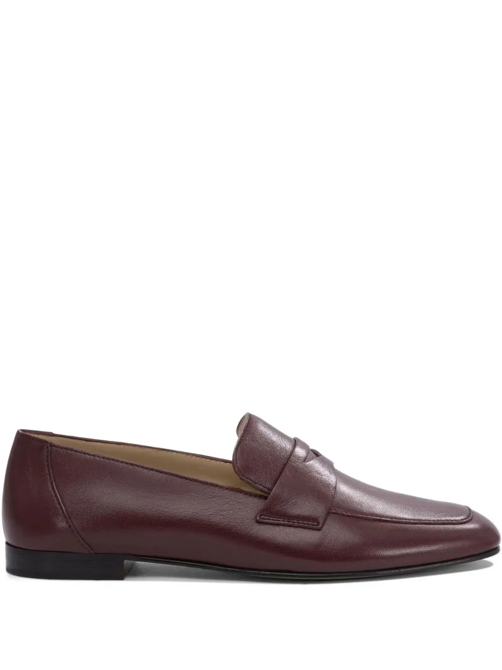 Le Monde Beryl Leren loafers Bruin