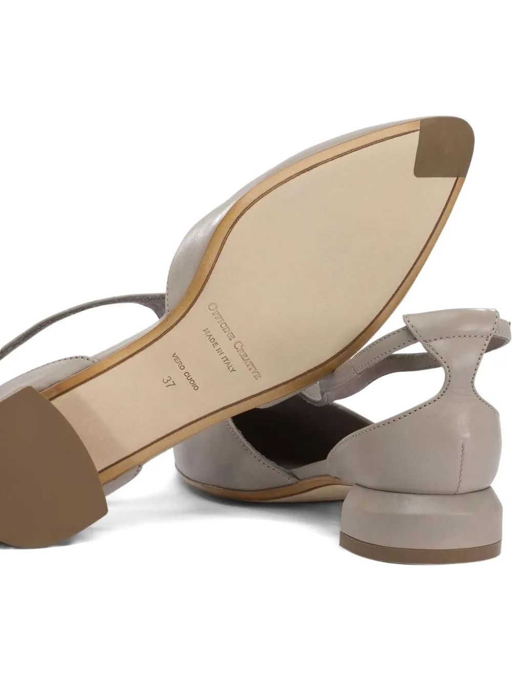 Officine Creative t-bar block-heel pumps Neutrals