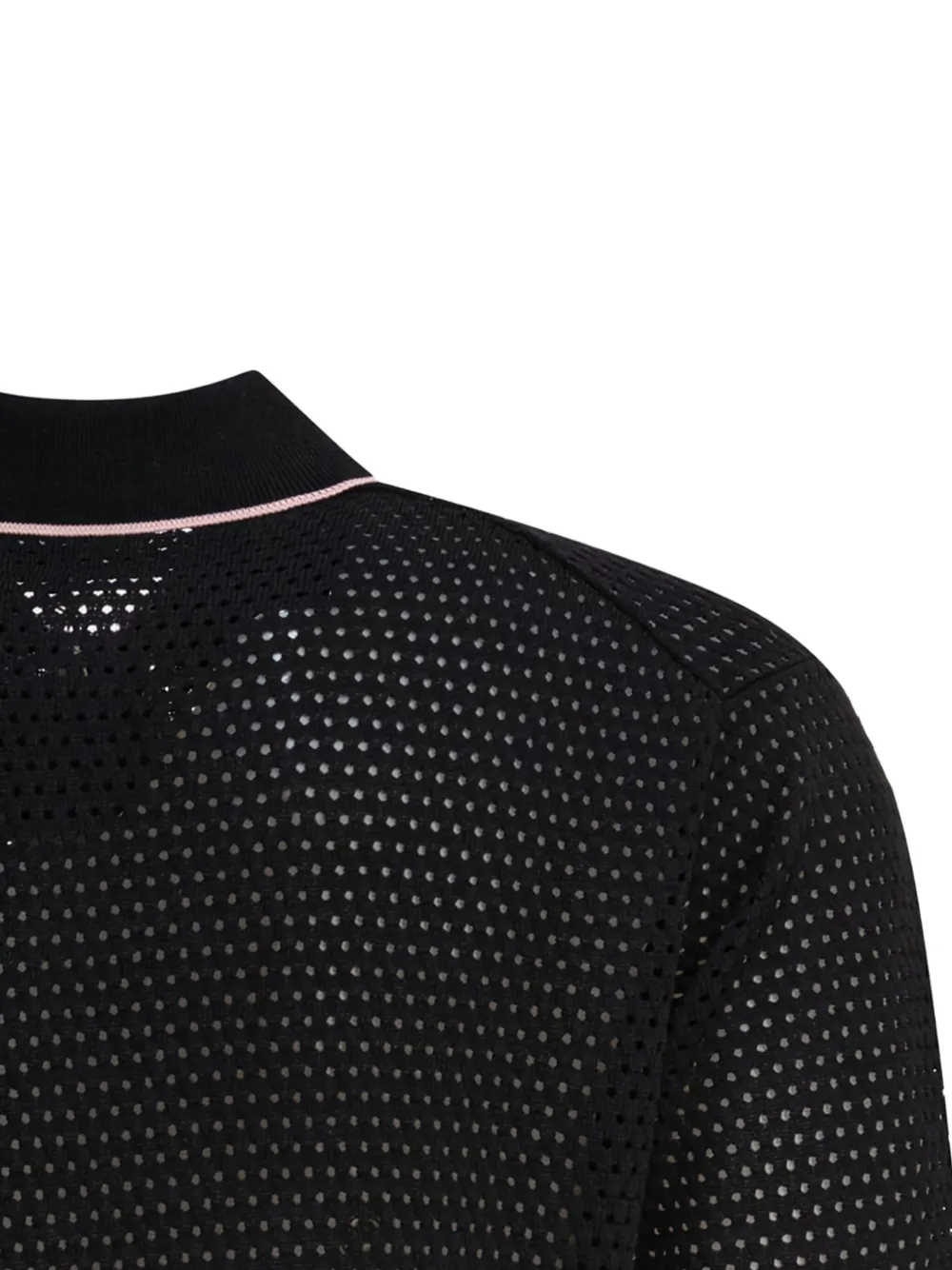 BEAMS PLUS Gebreid poloshirt Zwart
