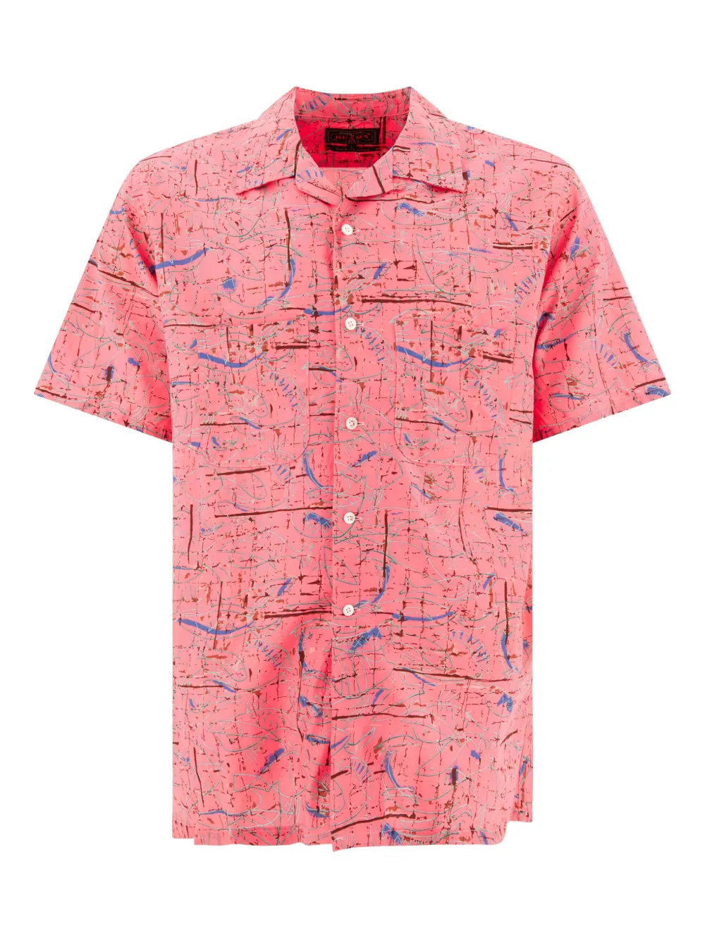 abstract-print short-sleeve shirt