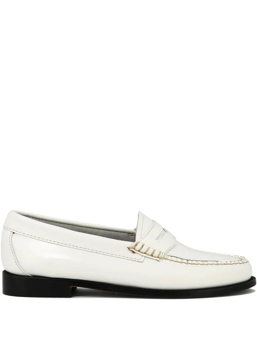G.H. Bass & Co. leather penny loafers White