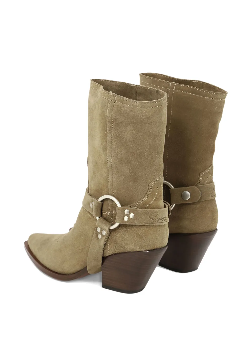 Sonora 60mm Atoka Belt suede boots Neutrals