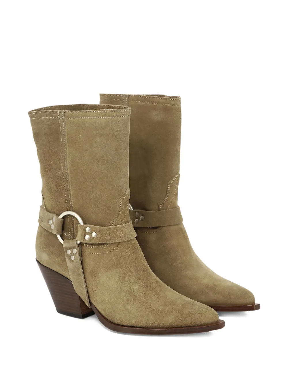 Sonora 60mm Atoka Belt suede boots | Biker Boots | Image 2