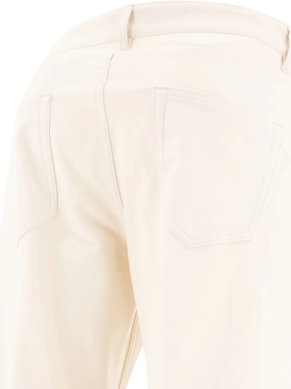 Lardini Button-fly jeans met vijf zakken Beige