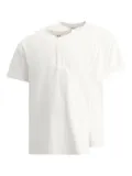 BEAMS PLUS Henley cotton T-shirts (pack of two) - White