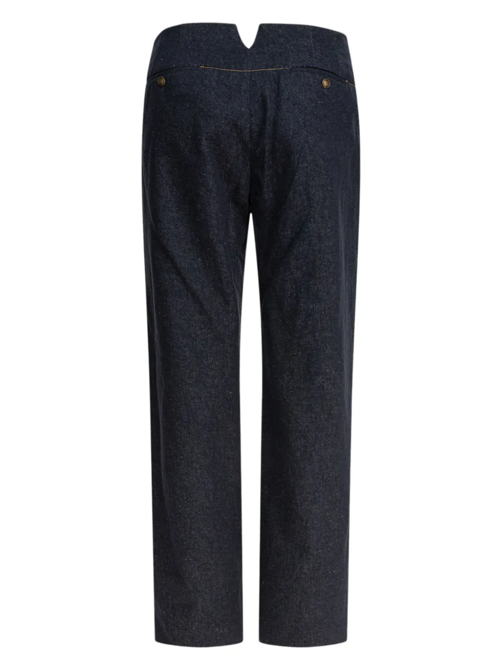 Ines De La Fressange button-detailed high-waisted trousers - Blauw