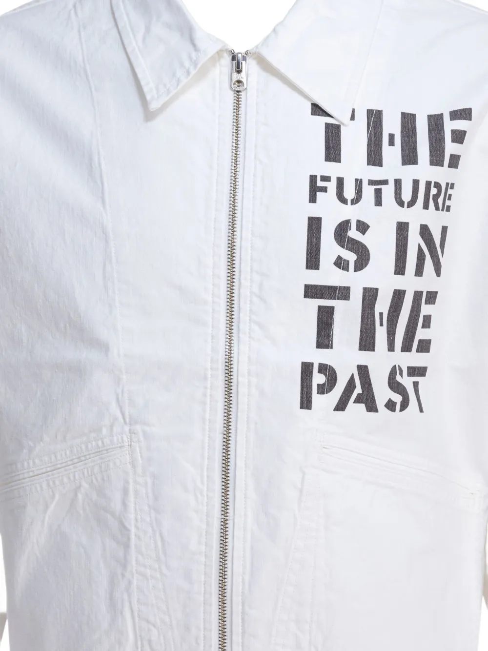 Human Made zip-front graphic jacket Wit