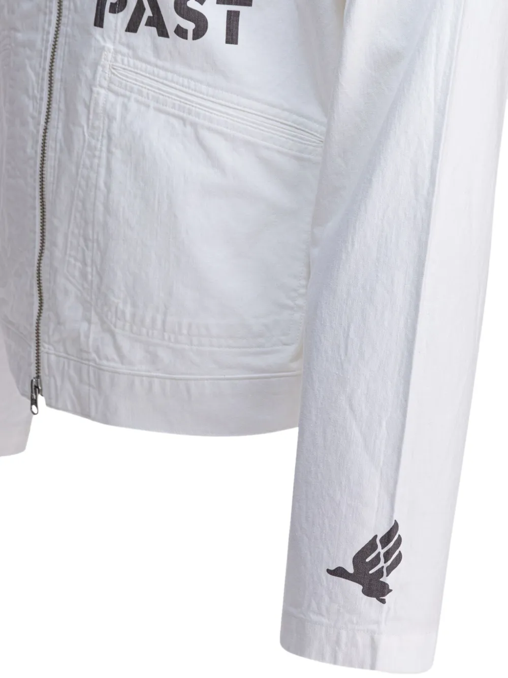 Human Made zip-front graphic jacket Wit