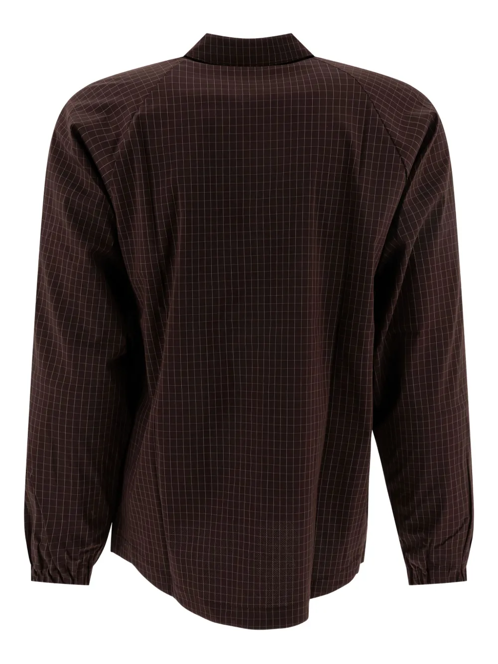Gr10k Grid-pattern Shirt In Brown