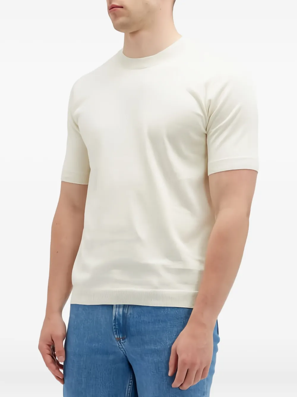 Norse Projects T-shirt met ronde hals en korte mouwen Wit