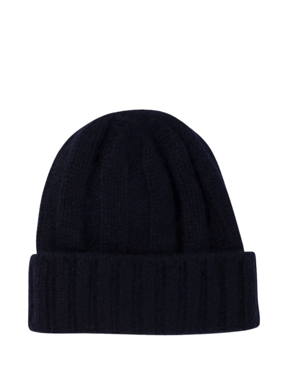Beams Cashmere Ribbed Beanie In Black