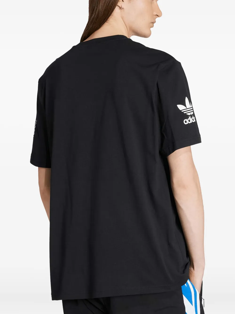 adidas 90s voetbalshirt met grafische print Zwart