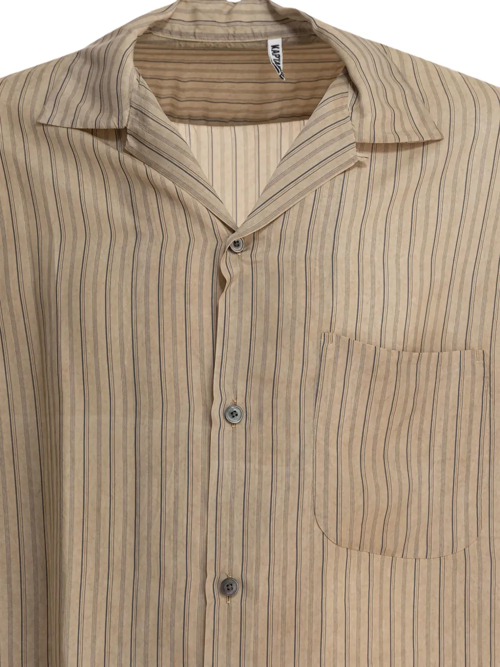 Kaptain Sunshine striped-pattern shirt Beige
