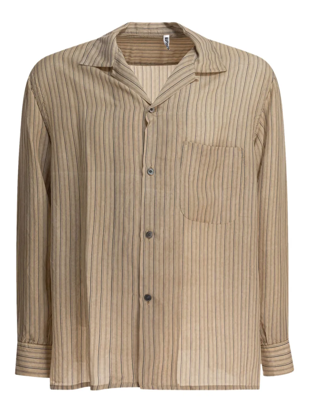 Kaptain Sunshine striped-pattern shirt Beige