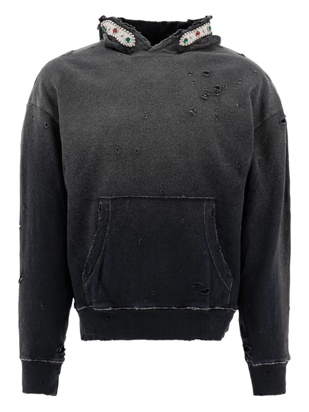 distressed hoodie